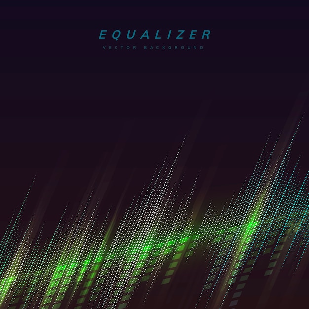 Free vector equalizer lights background