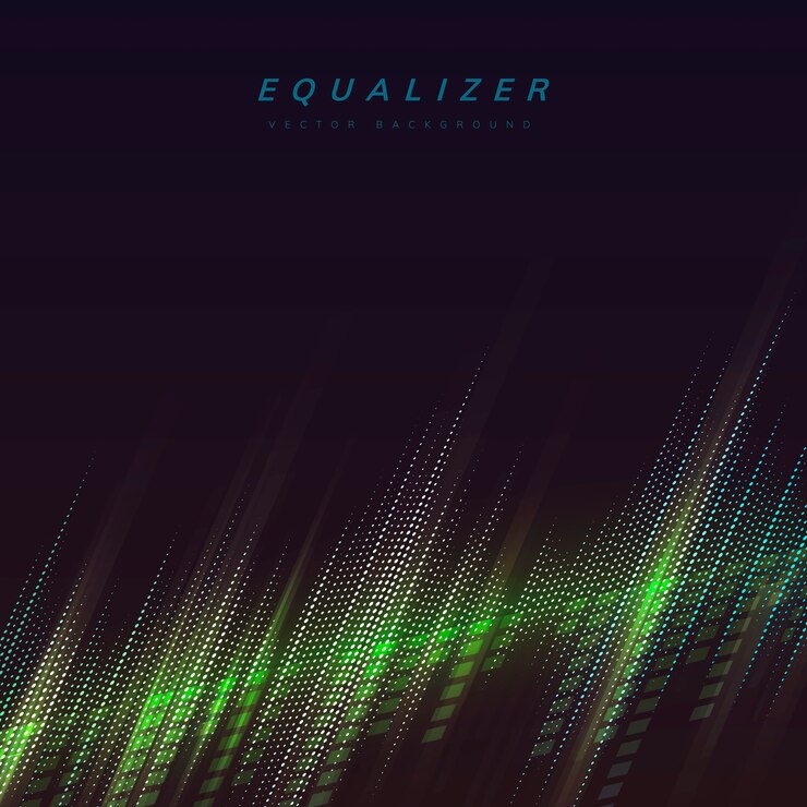 Free Vector equalizer lights background