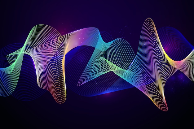 Equalizer wave colorful background