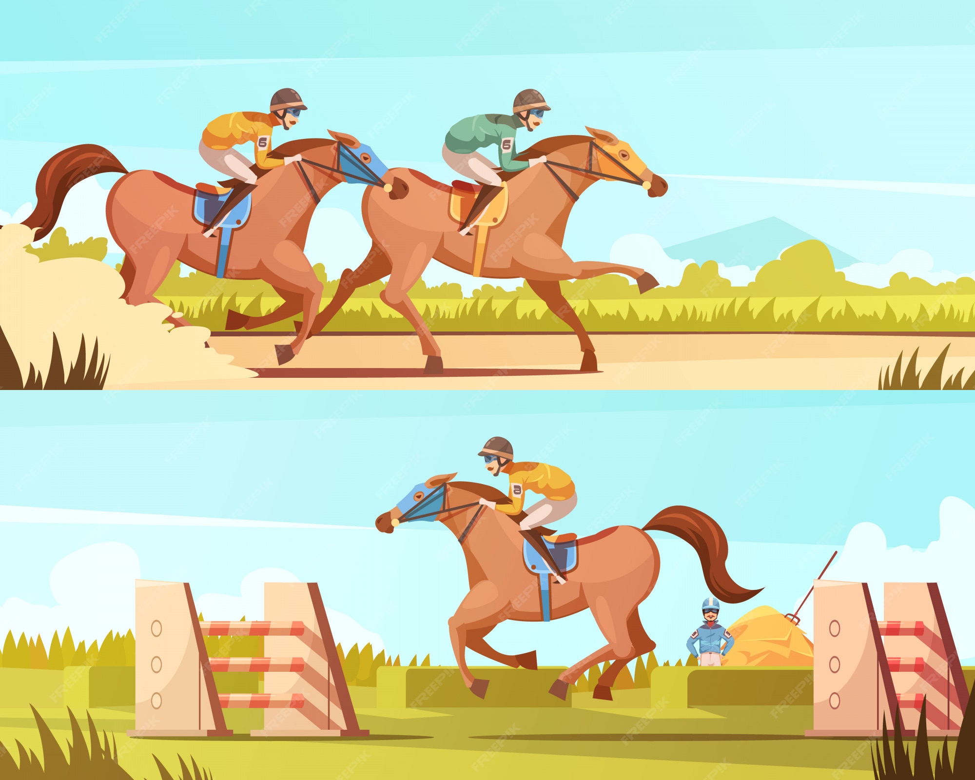 Horse Racing Cartoon Images - Free Download on Freepik Horse Racing Cartoon Images - Free Download on Freepik