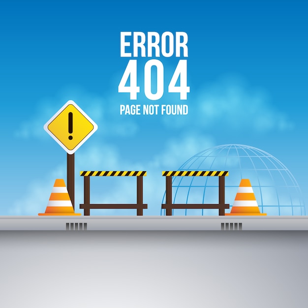 Free vector error 404 background