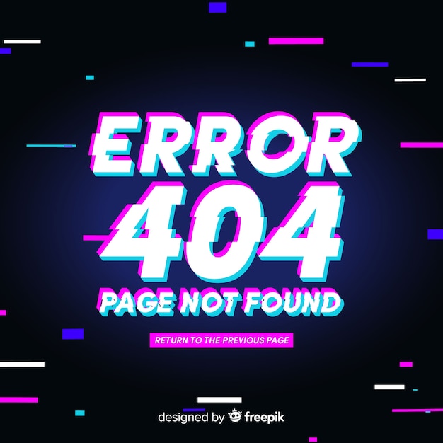 Бесплатное векторное изображение Ошибка 404 фон