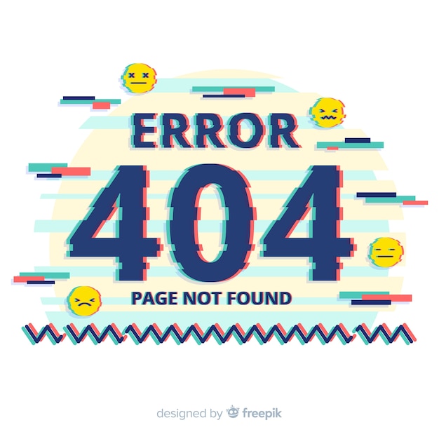 Free vector error 404 concept for landing page