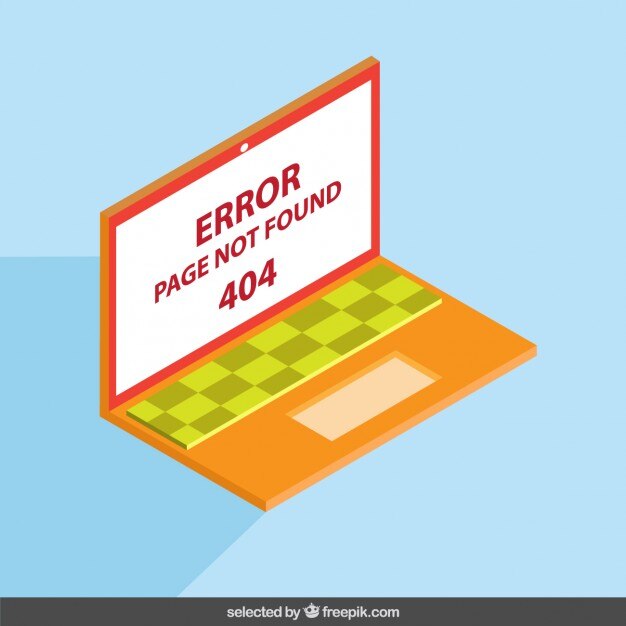 Free Vector error, page not found