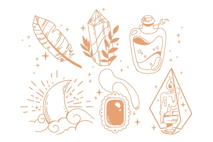Free Vector esoteric element collection
