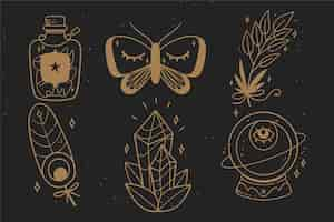 Free vector esoteric elements pack