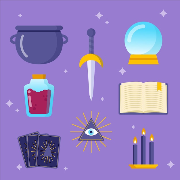 Free vector esoteric mystical elements