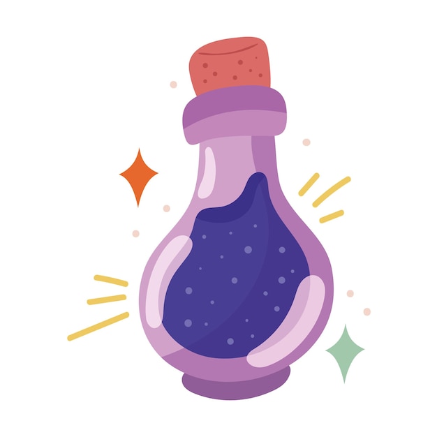 Free vector esoteric potion bottle icon