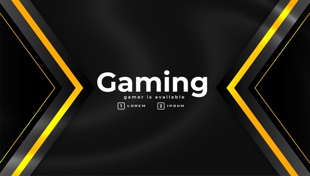 Esport gaming banner in geometric style