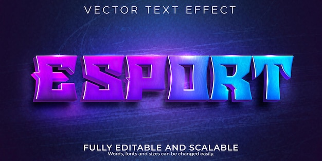 Esport text effect