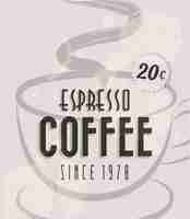 Free vector espresso coffee poster