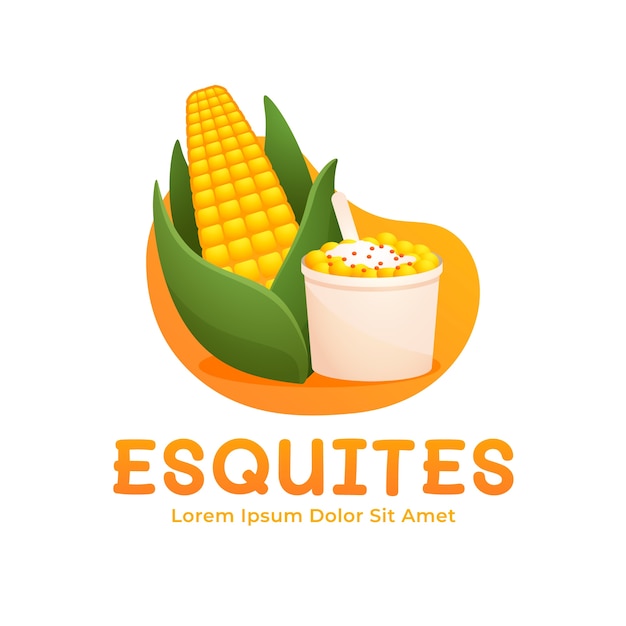 Modello di progettazione del logo Esquites