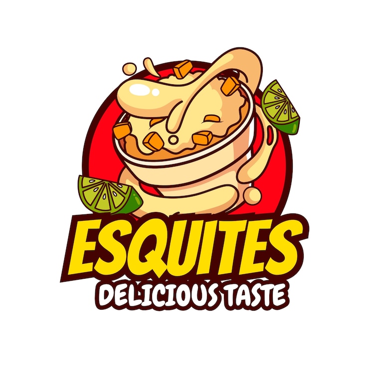 Free Vector esquites logo design template