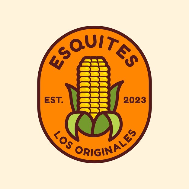 Esquites 로고 디자인 템플릿