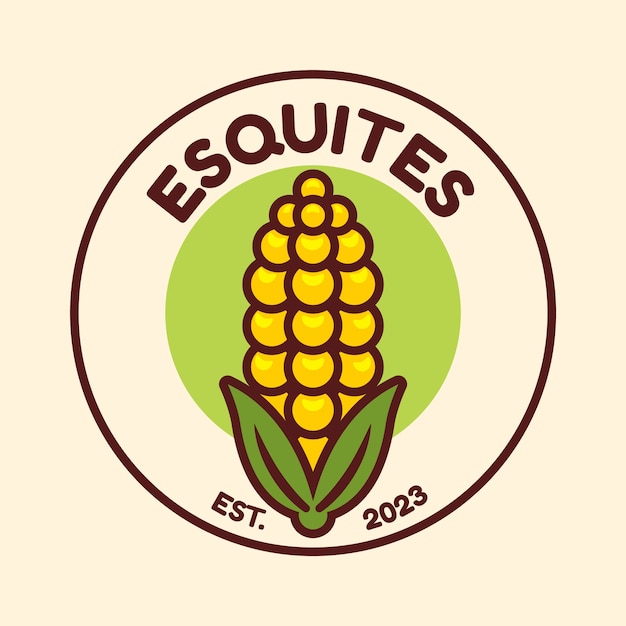 Esquites ロゴ デザイン テンプレート