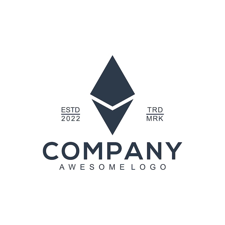 Free Vector etherium silhouette logo