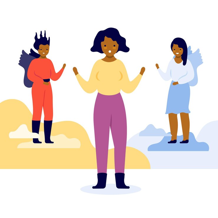 Free Vector ethical dilemma illustration