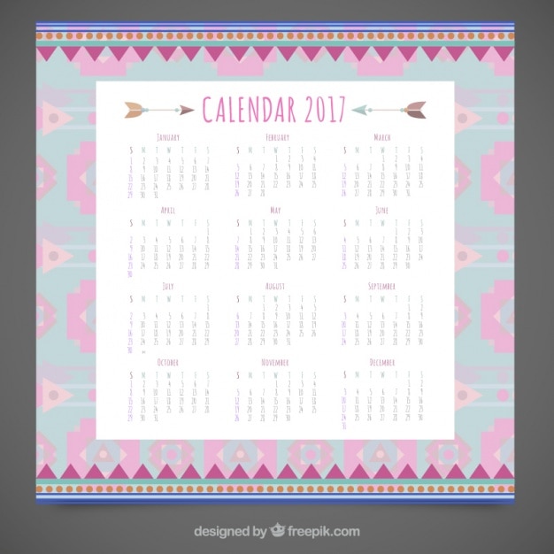 Ethnic calendar 2017