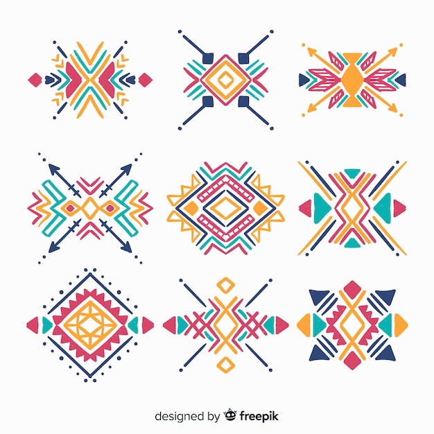 Free vector ethnic element collection