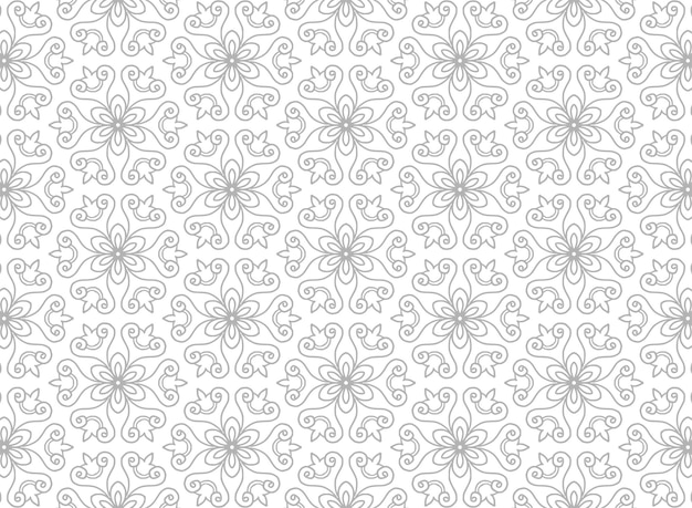 Ethnic floral seamless pattern background