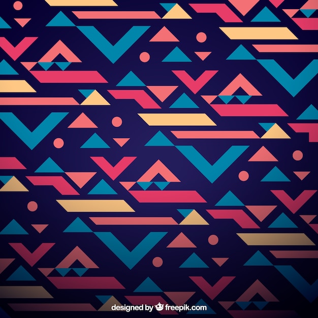 Ethnic geometric background