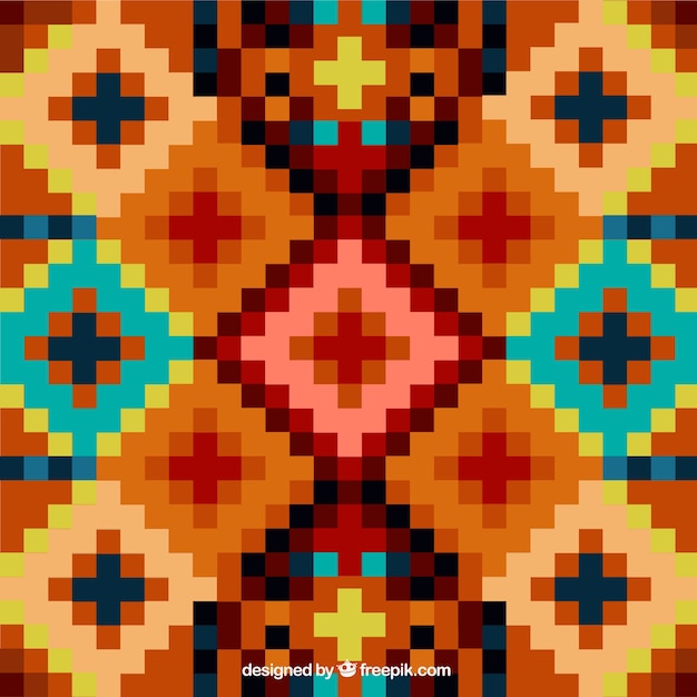 Ethnic geometric background