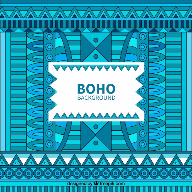 Free vector ethnic hand drawn boho background