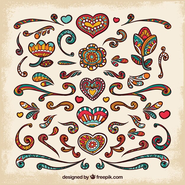 Ethnic love background