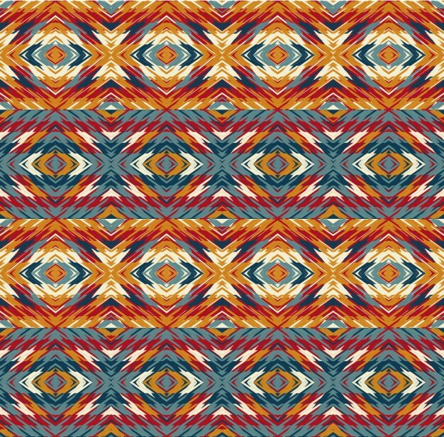 Ethnic pattern in colorful style