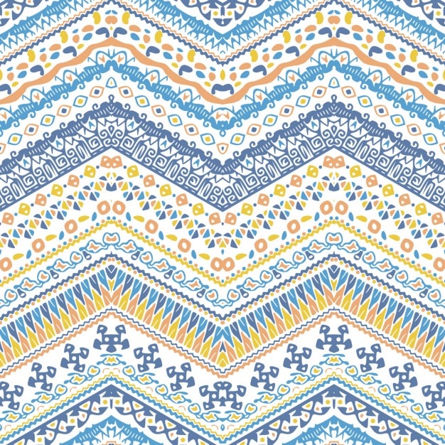 Free Vector ethnic pattern with zigzag