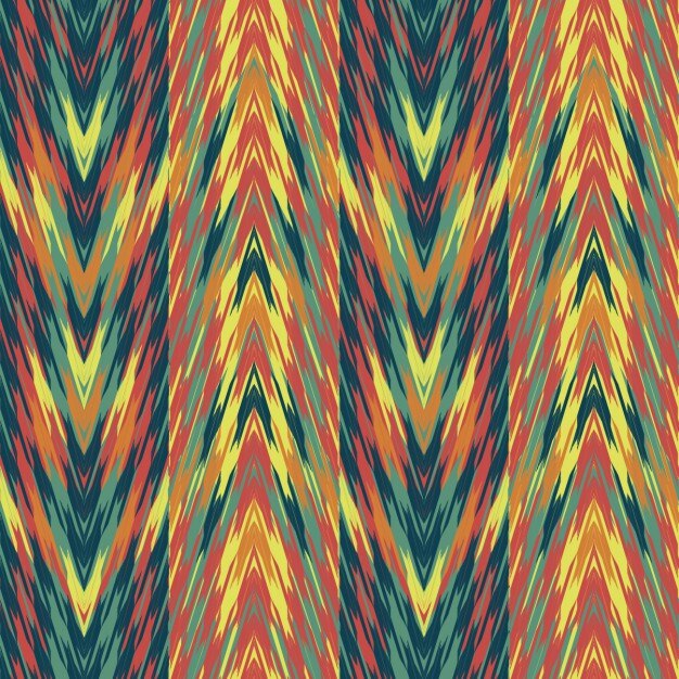 Ethnic pattern in zig zag