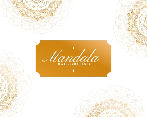 Free vector ethnic style decorative indian mandala pattern background vector
