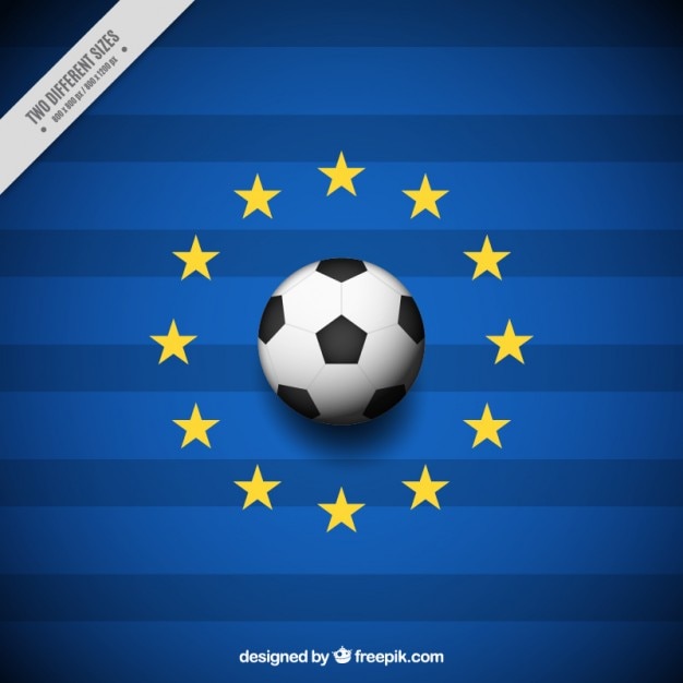 Euro 2016 background with stars