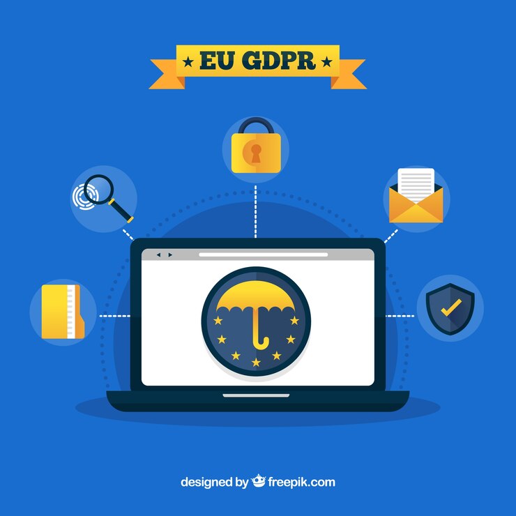 Free Vector european gdpr concept with flat design