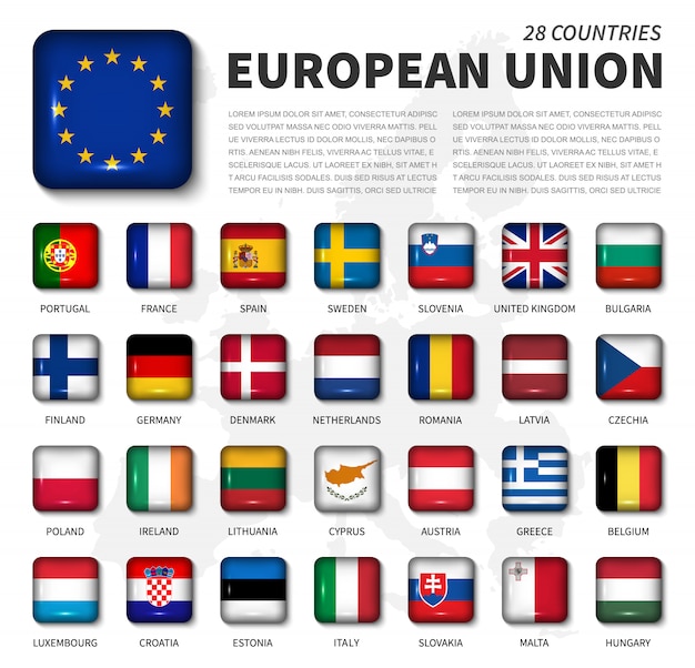 欧州連合（eu）と加盟国の国旗