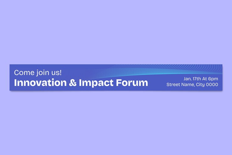 Free Vector event  banner template design