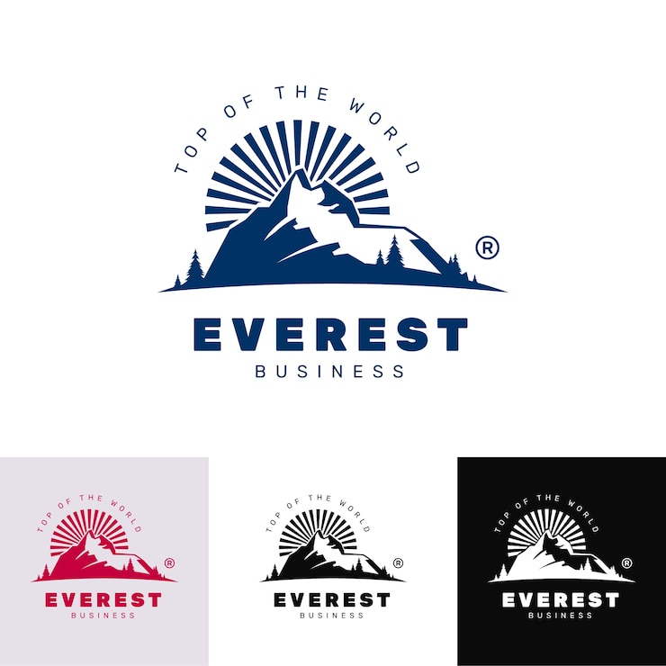 Free Vector everest logo template design