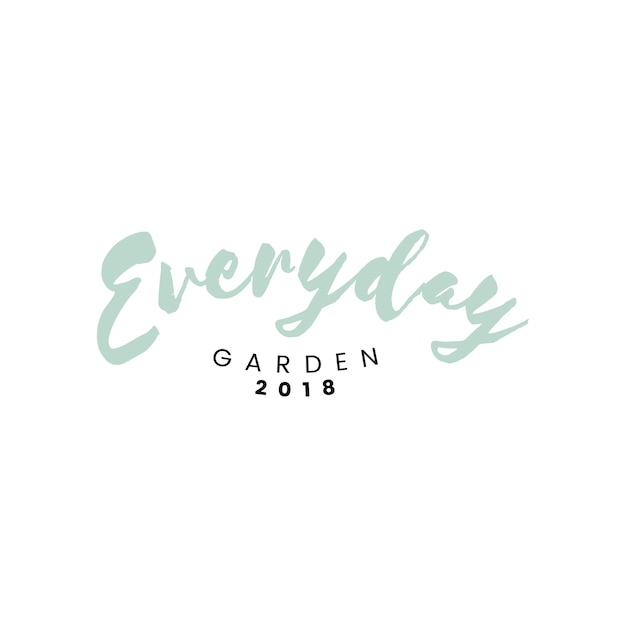 Everyday garden restaurant logo vector