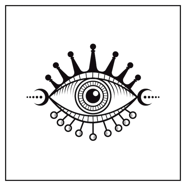 Free vector evil eye symbol illustration