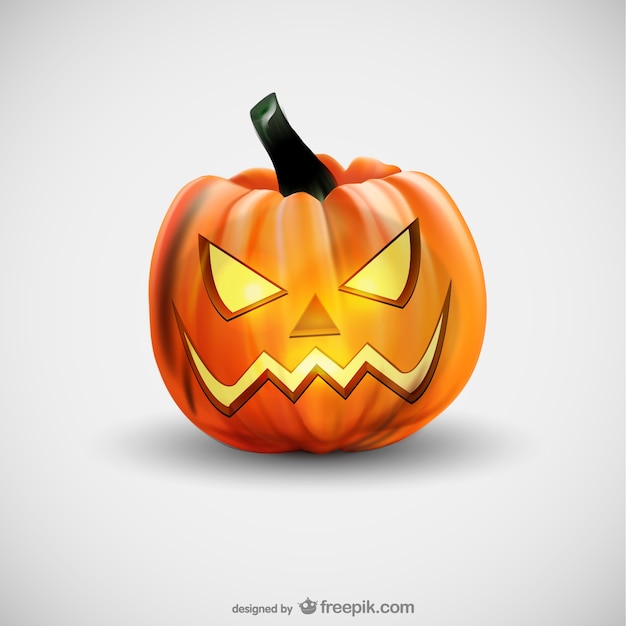 Evil Halloween pumpkin