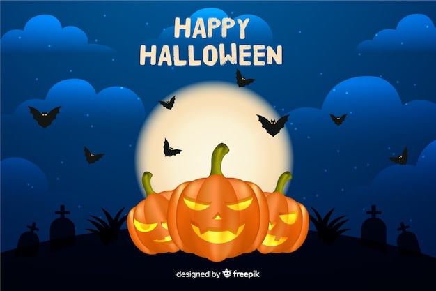 Free vector evil realistic halloween background