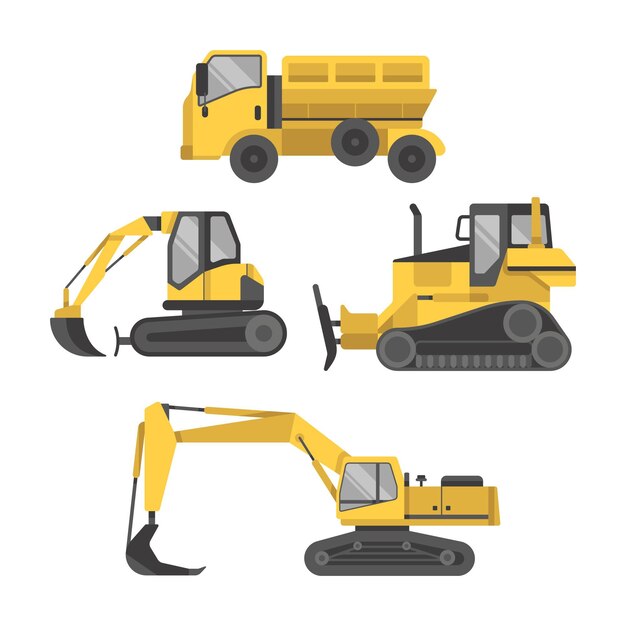 Excavator construction collection