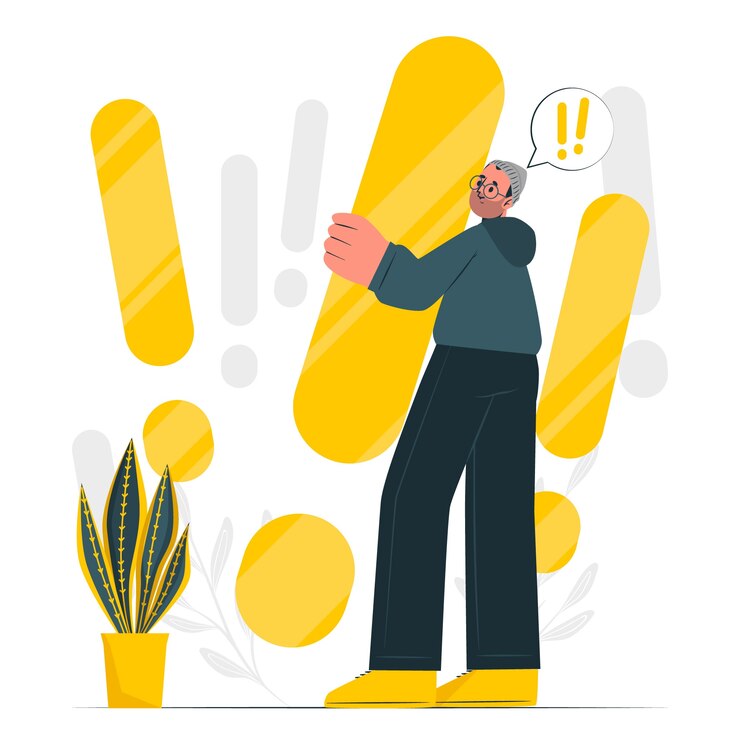 Free Vector exclamation concept illustration