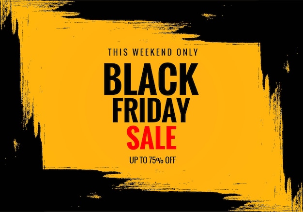 Free vector exclusive black friday sale poster