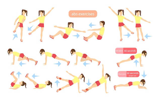 Abs exercises muscles icon stock vector. Illustration of pack