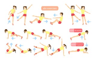 Exercises for kids set workout for girls abs exercises with weights healthy lifestyle for children