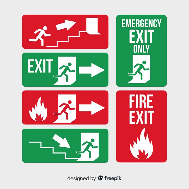 Download Free Exit Sign Vectors 400 Images In Ai Eps Format