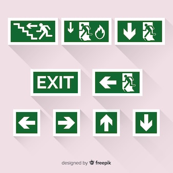 Exit sign collection