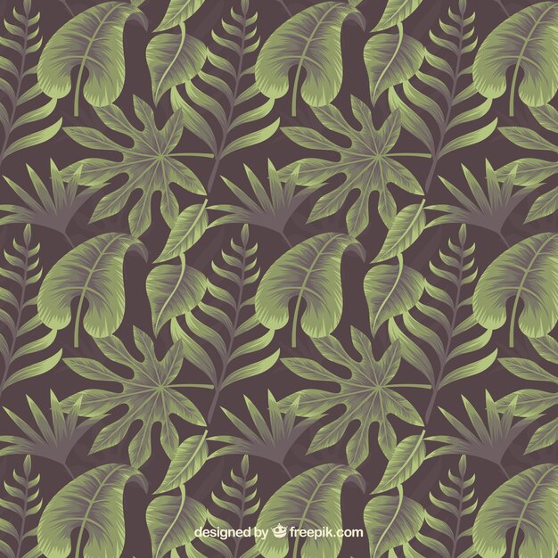 Exotic background with wild leaf