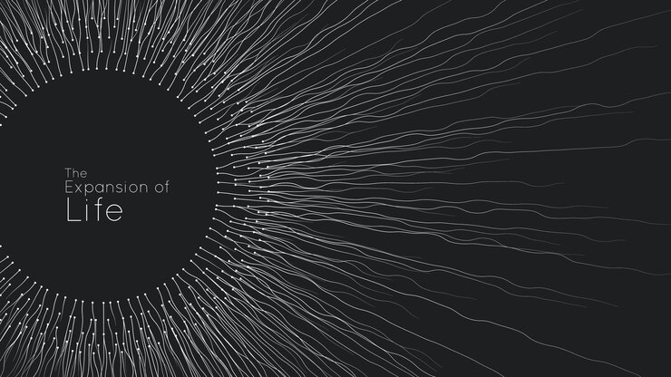 Free Vector expansion of life. sphere explosion background